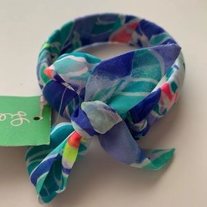 Lilly Pulitzer Scarf Ribbon Bangle Bracelet